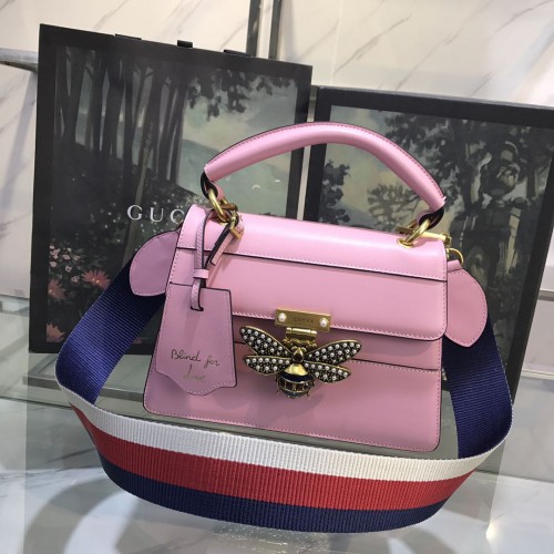 Gucci Calfskin Queen Margaret Small Bag 476541 Pink Gucci Calfskin Queen Margaret Small Bag 476541 Pink