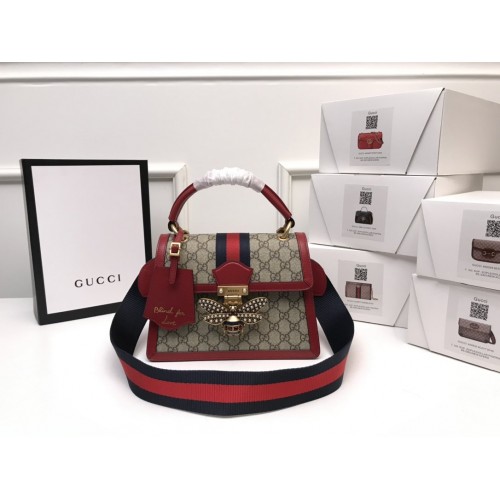 Gucci Queen Margaret Small Bag 476541 Red Gucci Queen Margaret Small Bag 476541 Red