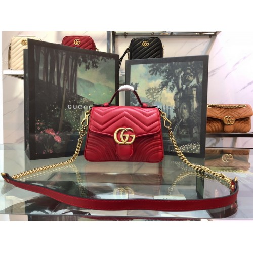 Gucci GG Marmont shoulder bag 547260 Red Gucci GG Marmont shoulder bag 547260 Red