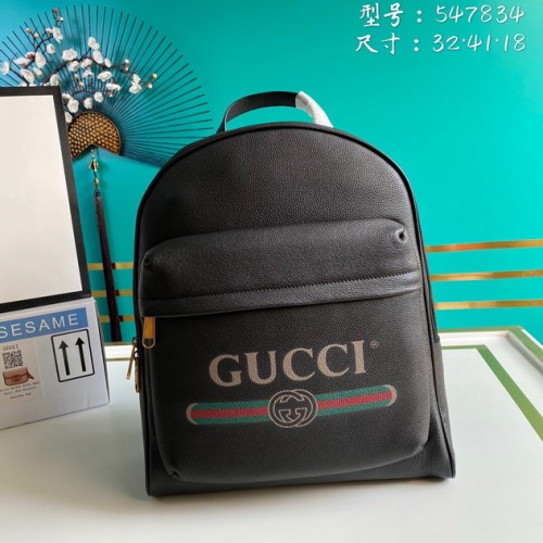 Gucci Print leather backpack 547834 Black Gucci Print leather backpack 547834 Black