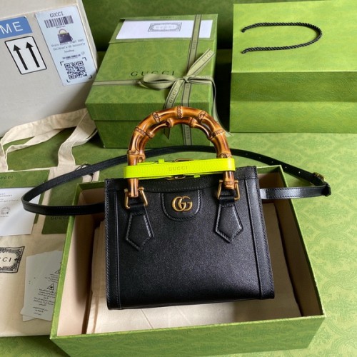 Gucci Diana Mini Tote Bag 655661 Black Gucci Diana Mini Tote Bag 655661 Black