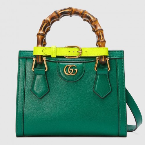 Gucci Diana Mini Tote Bag 655661 Green Gucci Diana Mini Tote Bag 655661 Green