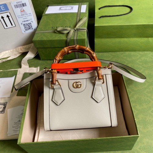 Gucci Diana Mini Tote Bag 655661 White Gucci Diana Mini Tote Bag 655661 White