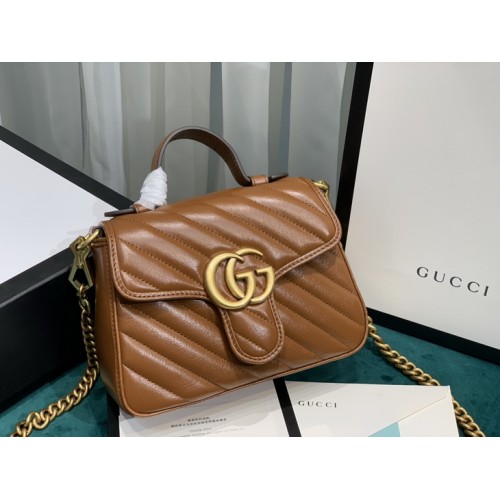 Gucci Marmont 21cm Shoulder Bag 547260 Caramel Gucci Marmont 21cm Shoulder Bag 547260 Caramel