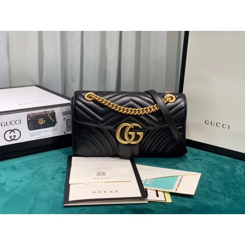 Gucci GG Marmont Flap Bag Small Black Gucci GG Marmont Flap Bag Small Black