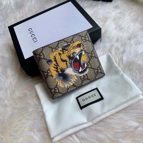 Gucci Beige GG Supreme Tiger Wallet 451268 Gucci Beige GG Supreme Tiger Wallet 451268