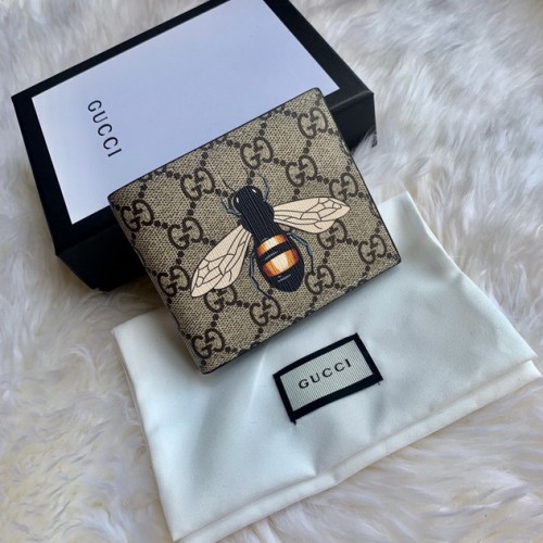 Gucci Beige GG Supreme Bee Wallet 451268 Gucci Beige GG Supreme Bee Wallet 451268
