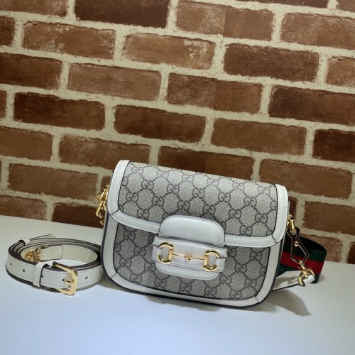Gucci 1955 Horsebit Mini Bag 658574 White Gucci 1955 Horsebit Mini Bag 658574 White