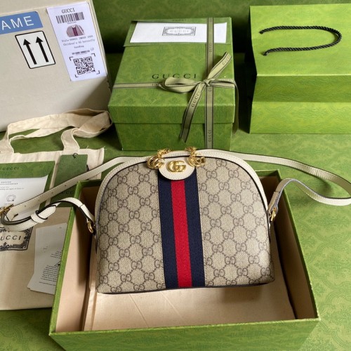 Gucci Ophidia GG Small Shoulder Bag White Gucci Ophidia GG Small Shoulder Bag White