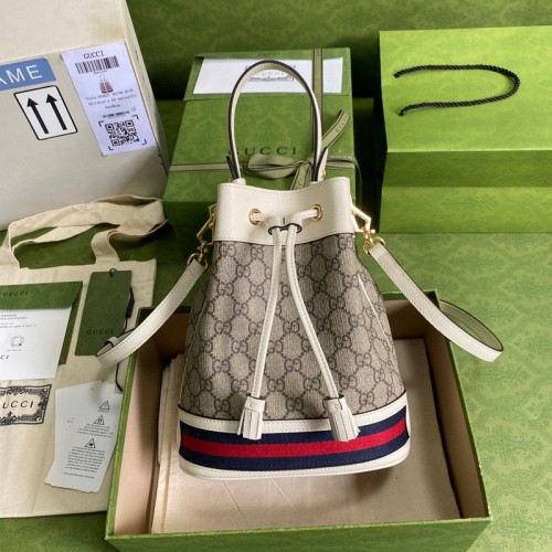 Gucci Ophidia Small GG Bucket Bag White Gucci Ophidia Small GG Bucket Bag White