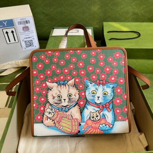 Gucci Children's Kitten Print Tote Bag Gucci Children's Kitten Print Tote Bag