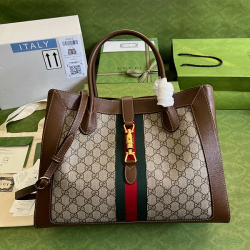 Gucci Jackie 1961 Large Tote Bag Brown Gucci Jackie 1961 Large Tote Bag Brown