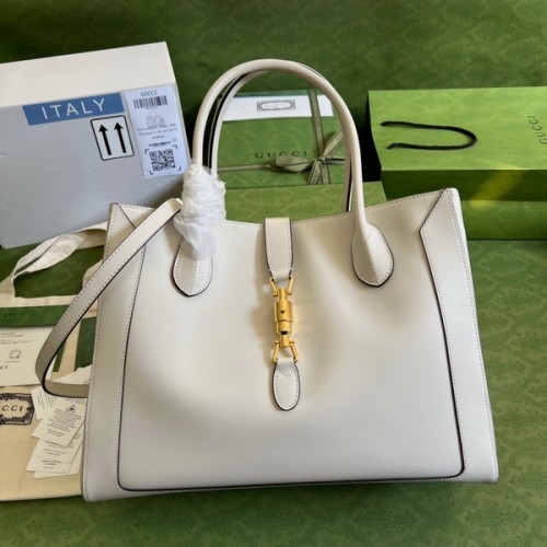 Gucci Jackie 1961 Large Tote Bag White Gucci Jackie 1961 Large Tote Bag White