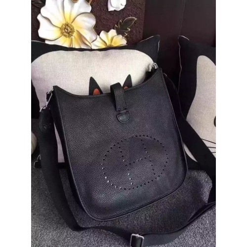 Hermes Evelyne Bag 0719 Black Hermes Evelyne Bag 0719 Black