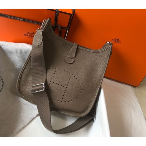 Hermes Evelyne Bag 0719 Elephant Grey Hermes Evelyne Bag 0719 Elephant Grey