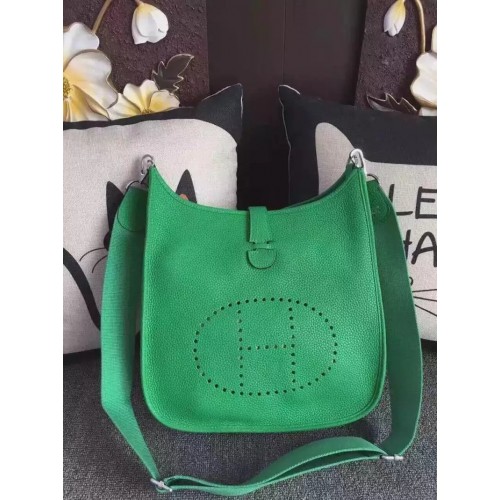 Hermes Evelyne Bag 0719 Green Hermes Evelyne Bag 0719 Green