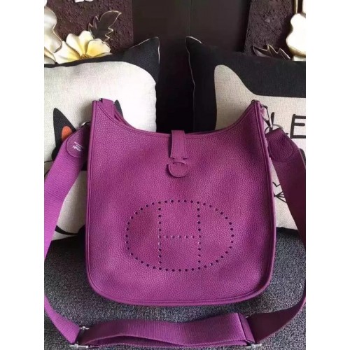 Hermes Evelyne Bag 0719 Purple Hermes Evelyne Bag 0719 Purple