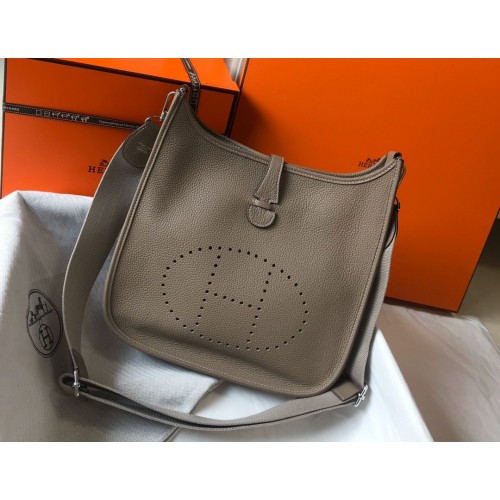 Hermes Evelyne Bag 0719 Turtledove Grey Hermes Evelyne Bag 0719 Turtledove Grey