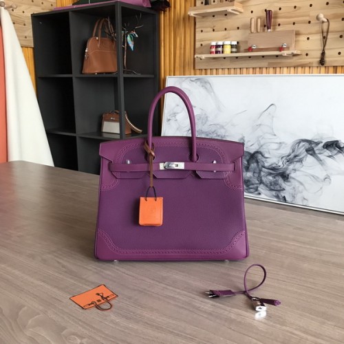 Hermes Birkin Togo and Swift Ghillies Anemone Bag Anemone Hermes Birkin Togo and Swift Ghillies Anemone Bag Anemone