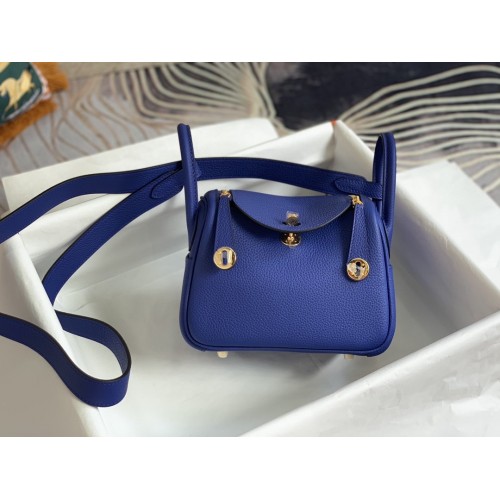 Hermès Mini Lindy Bag Blue Hermès Mini Lindy Bag Blue