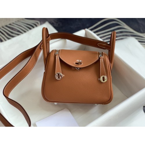 Hermès Mini Lindy Bag Brown Hermès Mini Lindy Bag Brown