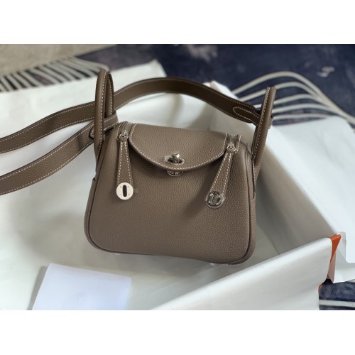 Hermès Mini Lindy Bag Dark Brown Hermès Mini Lindy Bag Dark Brown