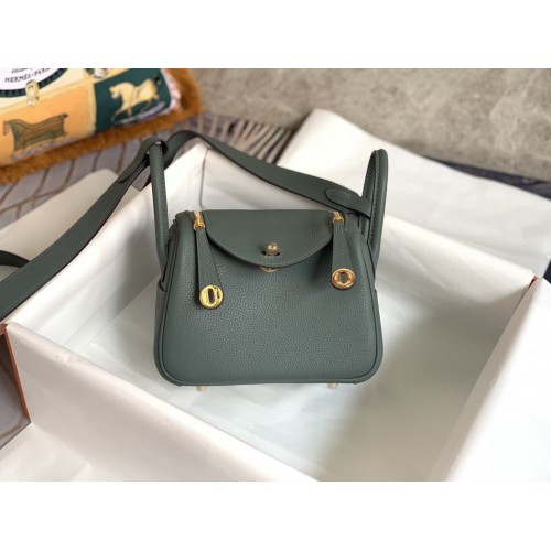 Hermès Mini Lindy Bag Dark Green Hermès Mini Lindy Bag Dark Green