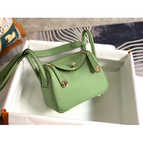 Hermès Mini Lindy Bag Green Hermès Mini Lindy Bag Green