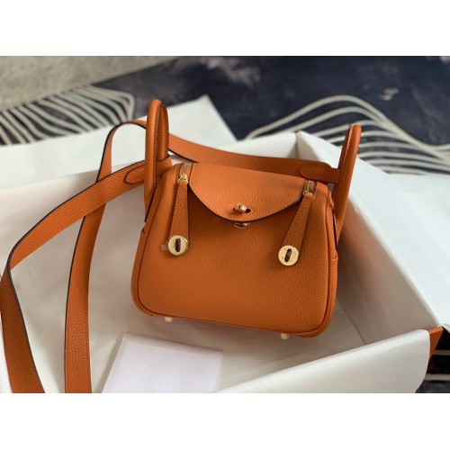 Hermès Mini Lindy Bag Orange Hermès Mini Lindy Bag Orange