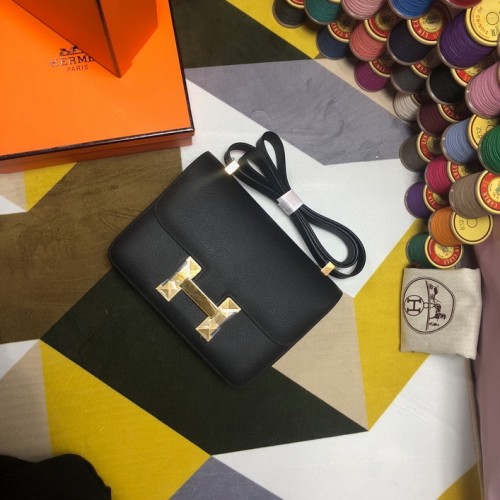 Hermes Constance 23cm(18cm) Bag Black with Gold Hardware Hermes Constance 23cm(18cm) Bag Black with Gold Hardware