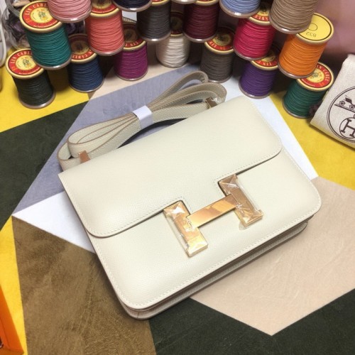 Hermes Constance 23cm(18cm) Bag White with Gold Hardware Hermes Constance 23cm(18cm) Bag White with Gold Hardware