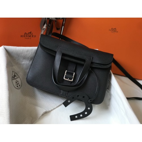 Hermes Halzan Bag In Taurillon Clemence Leather Hermes Halzan Bag In Taurillon Clemence Leather
