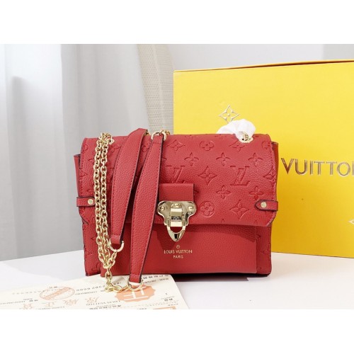 Louis Vuitton Vavin PM Monogram Emperinte Leather Red Louis Vuitton Vavin PM Monogram Emperinte Leather Red