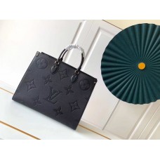 Louis Vuitton Monogram Empreinte Giant Onthego GM Bag Black Louis Vuitton Monogram Empreinte Giant Onthego GM Bag Black