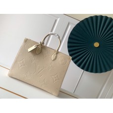 Louis Vuitton Monogram Empreinte Giant Onthego Bag White Louis Vuitton Monogram Empreinte Giant Onthego Bag White