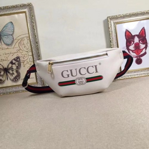 Gucci Print Small Belt Bag 527792 White Gucci Print Small Belt Bag 527792 White