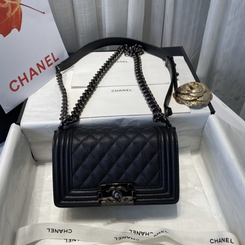 Chanel BOY Handbag Calfskin A67086 & A67085 Chanel BOY Handbag Calfskin A67086 & A67085