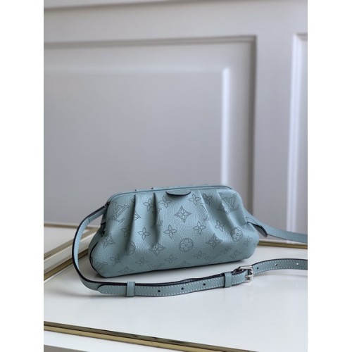 Louis Vuitton Scala Mini Pouch Mahina 80094 Blue Louis Vuitton Scala Mini Pouch Mahina 80094 Blue