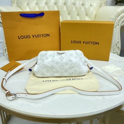 Louis Vuitton Scala Mini Pouch Mahina 80410 White Louis Vuitton Scala Mini Pouch Mahina 80410 White