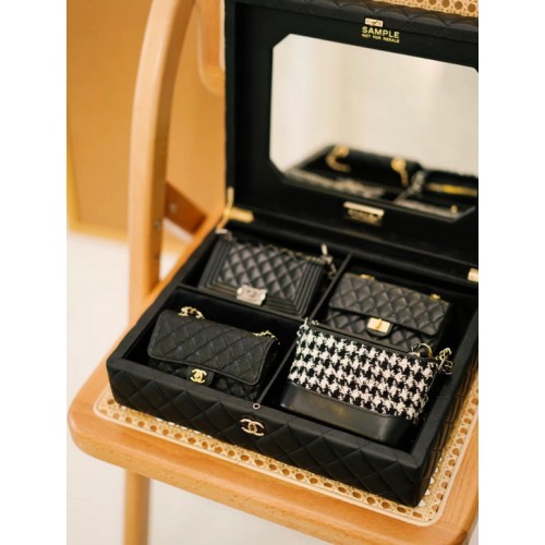 Chanel Success Story Set Of 4 Mini Bags And Trunk Chanel Success Story Set Of 4 Mini Bags And Trunk