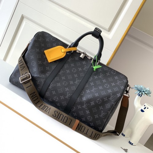 Louis Vuitton Keepall Bandoulière 45 Bag in Monogram Eclipse canvas M40560 Louis Vuitton Keepall Bandoulière 45 Bag in Monogram Eclipse canvas M40560