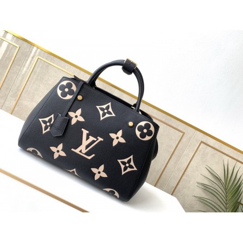 Louis Vuitton Montaigne MM Monogram Empreinte Leather M41048 Black Print Louis Vuitton Montaigne MM Monogram Empreinte Leather M41048 Black Print