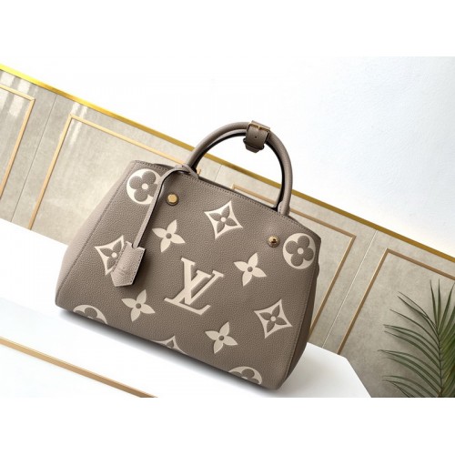 Louis Vuitton Montaigne MM Monogram Empreinte Leather M41048 Grey Print Louis Vuitton Montaigne MM Monogram Empreinte Leather M41048 Grey Print
