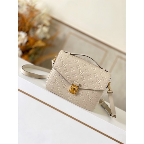 Louis Vuitton Pochette Metis Braided Monogram Empreinte M41487 Beige Louis Vuitton Pochette Metis Braided Monogram Empreinte M41487 Beige
