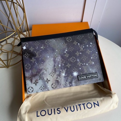 Louis Vuitton Monogram Galaxy Coated Canvas Pochette Voyage MM M44448 Louis Vuitton Monogram Galaxy Coated Canvas Pochette Voyage MM M44448