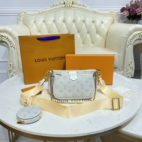 Louis Vuitton Multi Pochette Accessories M44813 White Louis Vuitton Multi Pochette Accessories M44813 White