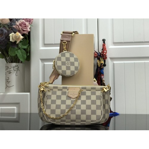 Louis Vuitton Multi Pochette Accessoires M44823 Damier Azur Louis Vuitton Multi Pochette Accessoires M44823 Damier Azur