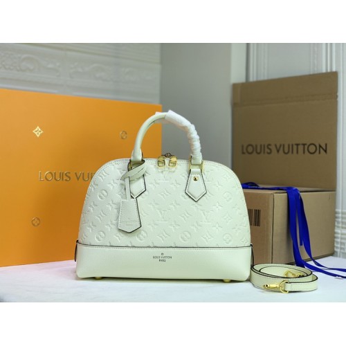 Louis Vuitton Neo Alma PM Monogram Empreinte Leather in White Louis Vuitton Neo Alma PM Monogram Empreinte Leather in White