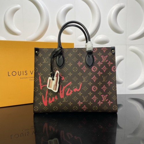 Louis Vuitton Monogram OnTheGo MM Tote M45039 Urs Fisher love 2 Louis Vuitton Monogram OnTheGo MM Tote M45039 Urs Fisher love 2