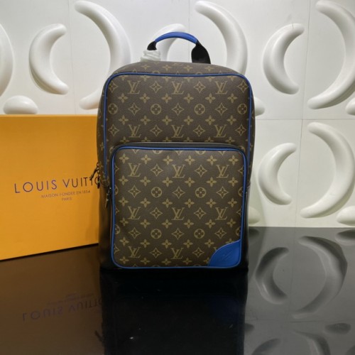 Louis Vuitton Dean Backpack Monogram Macassar Canvas in Brown M45335 Blue Louis Vuitton Dean Backpack Monogram Macassar Canvas in Brown M45335 Blue